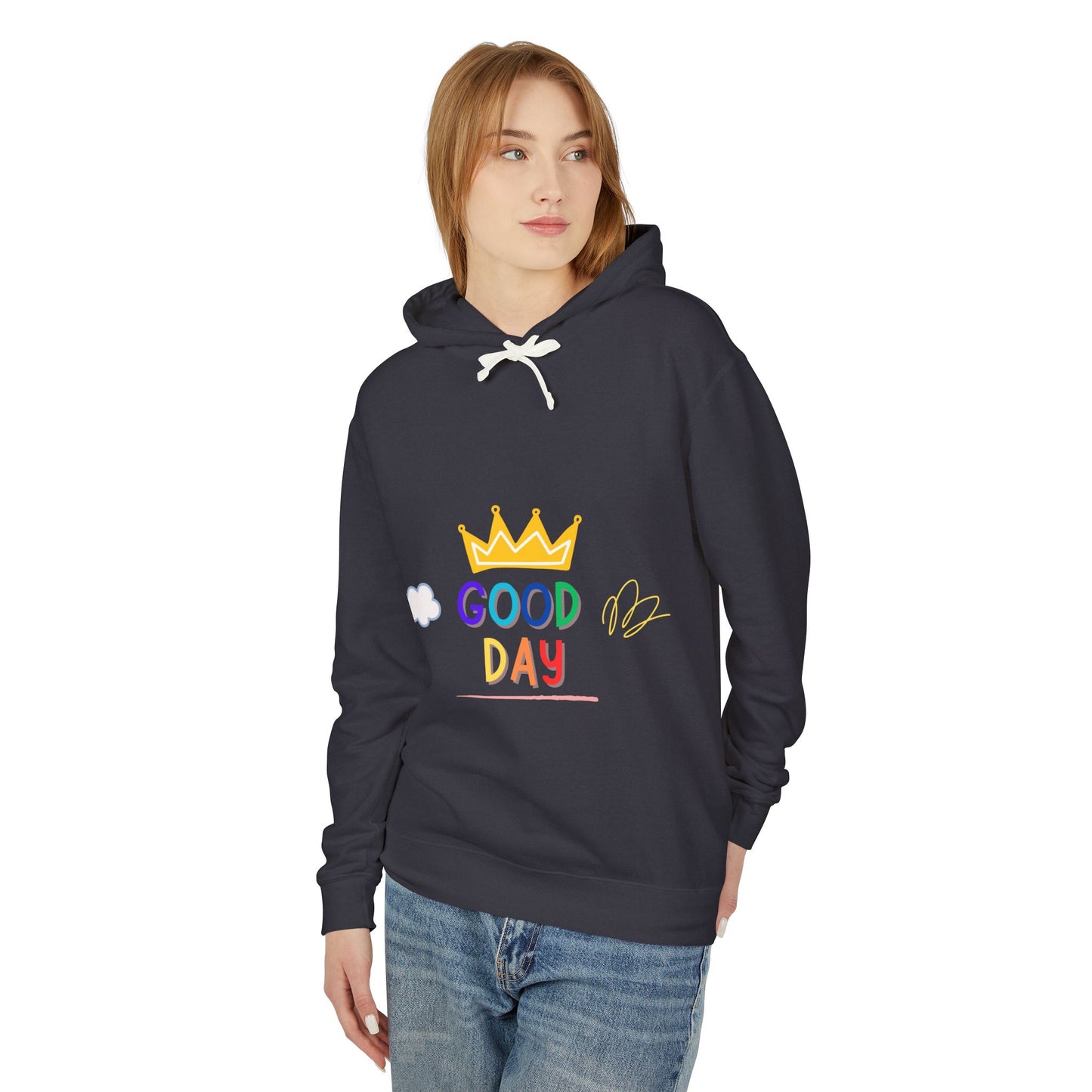 Good Day Lightweight Hooded Sweatshirt - Unisex Casual Wear