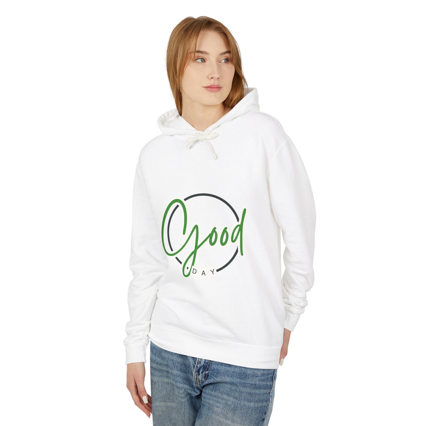 Good Day Unisex Lightweight Hooded Sweatshirt - Casual Comfort for Everyday Wear